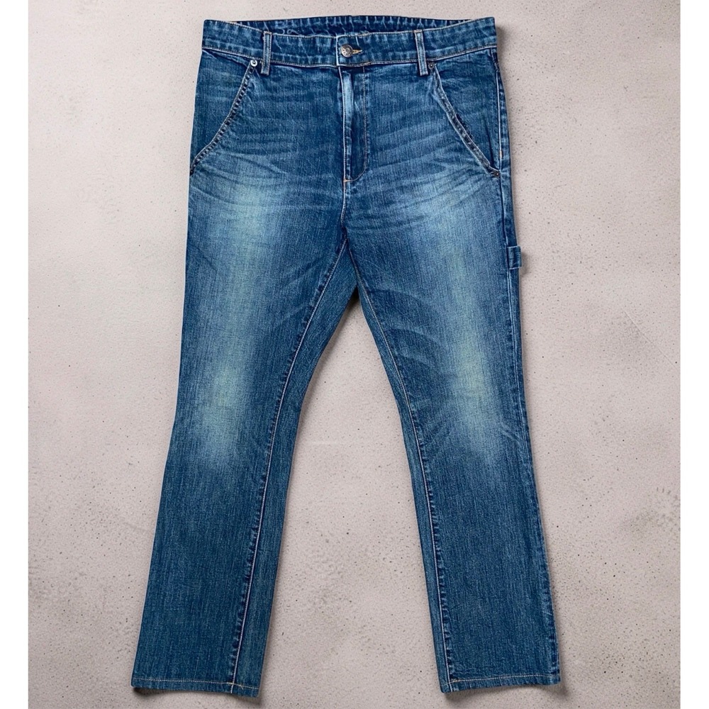 6397 The News Womens Carpenter Jeans Size 28 Blue USA Made 34x28